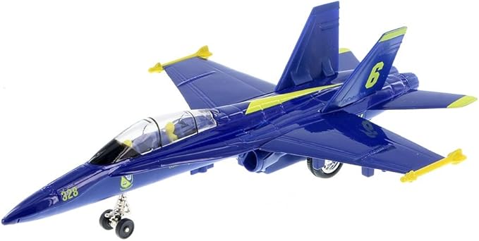 playmaker toys 9 英寸 x-planes 美国* f-18 大黄蜂蓝色喷气玩具带